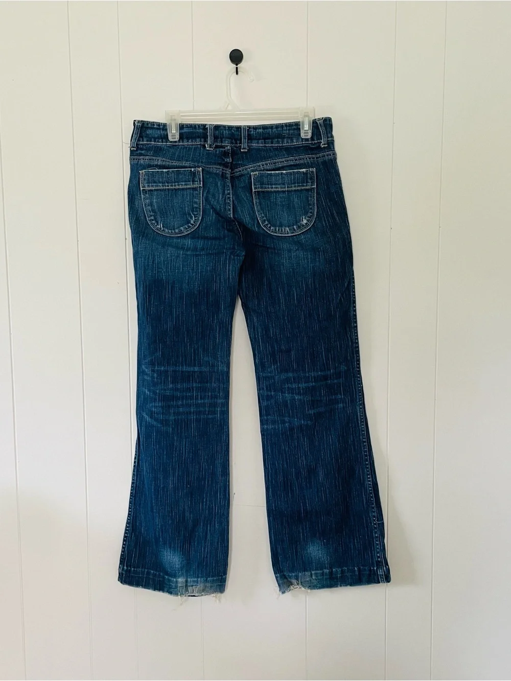 American Eagle Outfitters Dark Blue Wide Leg Jeans